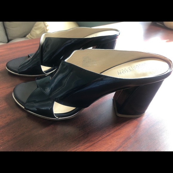 Kenneth Cole Reaction Limora Slides Navy 9.5 - Picture 3 of 10